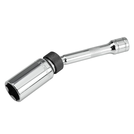 Powerbuilt 3/8" Dr. 6 Pt Magnetic Swivel Spark Plug Socket - 13/16" x 6" L 641853